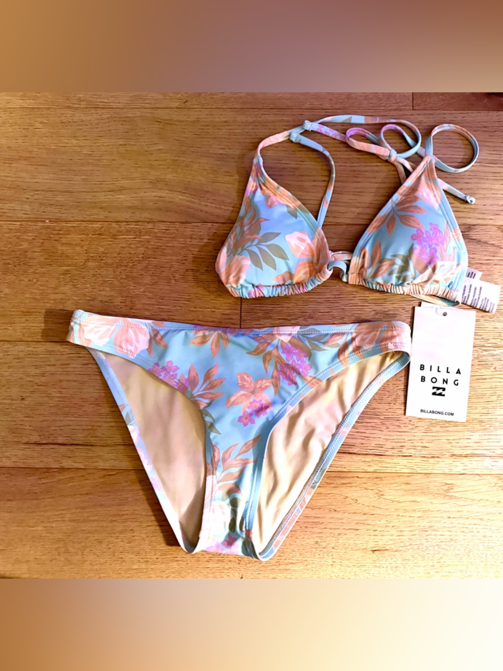Billabong Floral Beach Babe Bikini Set Size Small